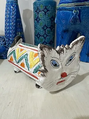 Buy Vintage Bitossi Aldo Londi Italian Art Pottery Cat Ceramic Bank • 216.85£