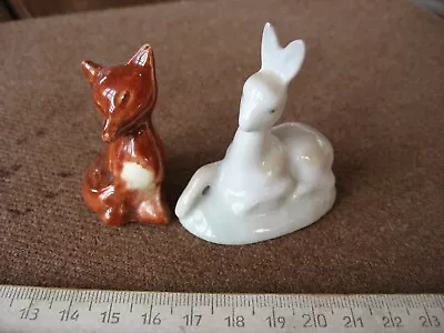 Buy Antique Porcelain Figurines, Fox And Fawn, USSR M • 13.26£
