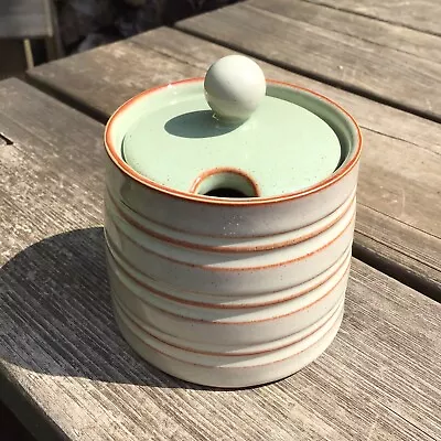 Buy Vintage Denby Heritage Orchard Green Stoneware Lidded Sugar Bowl • 18£