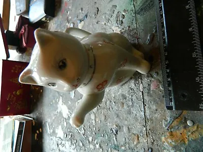 Buy Rpem5 VINTAGE Hand Painted CAT TEAPOT Paw Pourer Spout MADE IN CHINA Unusual • 14.99£