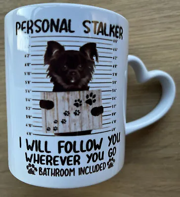 Buy Chihuahua Mug And Coaster Black Long Haired ( Personal Stalker  • 12.95£