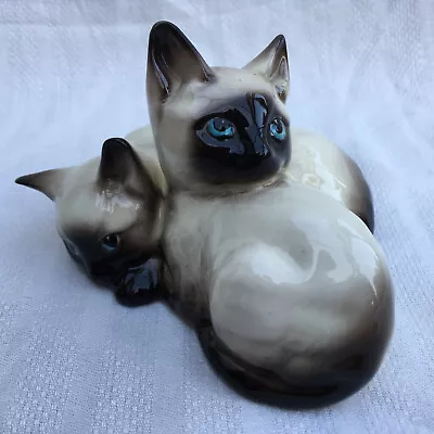 Buy Beswick England Siamese Kittens Cats China Pottery Ceramic Porcelain Ornament • 14.95£