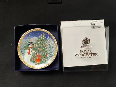 Buy ROYAL WORCESTER Coaster Pin Dish The Snowman By Sue Scullard • 5.25£
