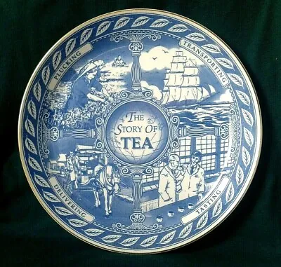 Buy Masons Plate Ironstone Collector Plate Ringtons The Story Of Tea Blue And White • 23.95£