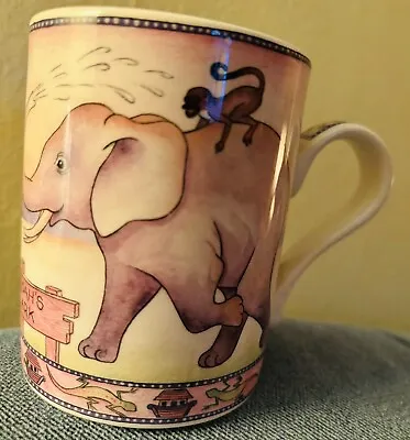 Buy Arthur Wood Pottery Noah’s Ark Mug Elephants Monkeys & Lizards  Vintage • 10£