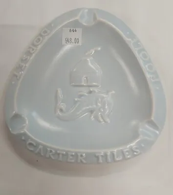Buy  Carter Tiles Poole Pottery Ashtray Representative Trade Gift Beautiful Blue Col • 48£