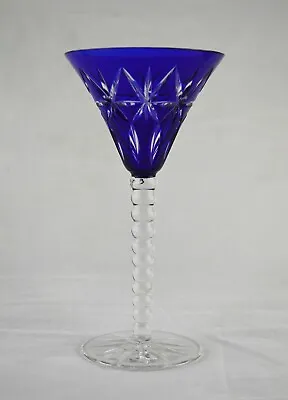 Buy Vintage Bohemia Bohemian Crystal Wine / Champagne Glass - 18.3cms (7-1/4 ) Tall • 24.50£