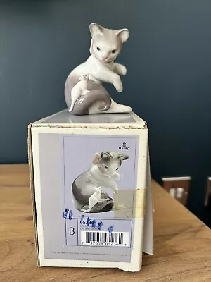 Buy Lladro Cat And Mouse  Gatito Pasmado 05236 01005236 In Original Box • 15£