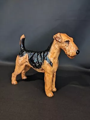 Buy Signed Royal Doulton Airedale Terrier Bone China Dog Figurine # Hn 1023 Vgc • 50£