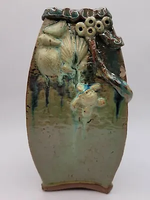 Buy Aquatic Ceramic Vase Sea Life By T.C. Turtles, Barnacles, Shells STUNNING! • 42.63£