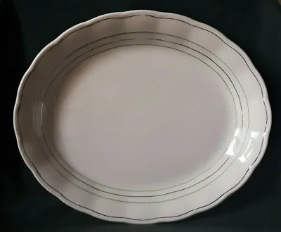 Buy Grindley Cream Petal Platter Ironstone Serving Platter In White Green And Gold • 35.95£