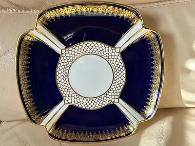 Buy Antique Copeland China England Cobalt Blue & Gold Dinner Cabinet Plate 10  • 10.99£