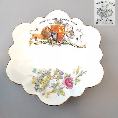 Buy Antique Wileman Foley China Saucer For Queen Victoria 1897 • 4.99£