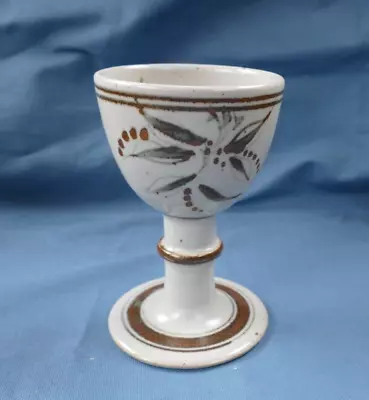 Buy Chris Ashton Elkesley Studio Pottery Goblet- 14cm Tall- Excellent Condition • 2.95£