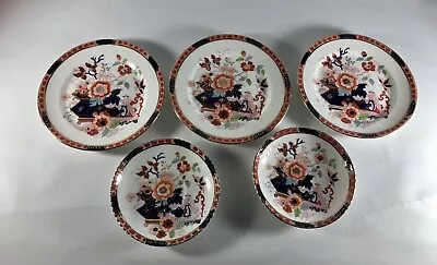 Buy Antique Royal Stanley Ware Freda Imari Style Plates And Saucers C. 1900's • 60£