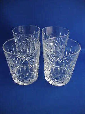Buy 4 X Edinburgh Crystal Appin Cut Pattern Tumblers Glasses - Signed • 19.95£