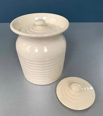 Buy TG Green & Co Church Gresley Small Creamware Lidded Storage Jar - With Spare Lid • 18£