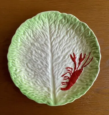 Buy Vintage Carlton Ware Cabbage Leaf Lobster Plate Porcelain Salad Lettuce • 9£