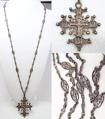Buy Vtg Peruzzi 800 Silver Cross Andrea Della Robbia Swaddled Infant Necklace • 307.85£
