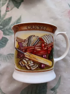Buy Vintage Mug - CRICKET - Fine Bone China - QUEENS - Made In England 1980's • 9.40£