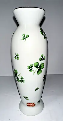 Buy Vintage Lefton China Gold Trim Hand Painted ￼Shamrock/St. Patricks  Vase 6 1/2”￼ • 23.98£
