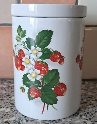 Buy Rare, Vintage Portmeirion Summer Strawberries Storage Jar • 10.99£