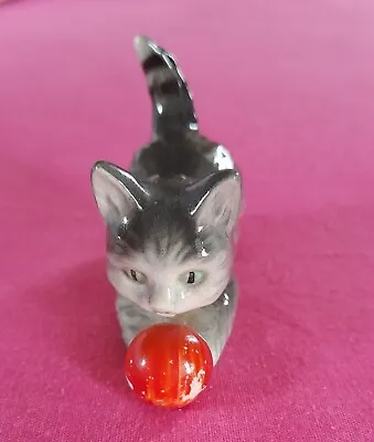 Buy Vintage 1920s Goebel West Germany Pottery Cat/Kitten With Ball Ornament • 25£
