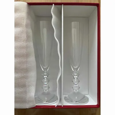 Buy Baccarat Vega Cocktail Glass Champagne Flute Pair Boxed Fortissimo • 213.35£