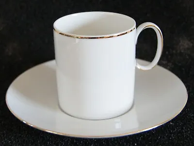 Buy Thomas China Porcelain 'medallion' Coffee Cup & Saucer Thin Gold Band • 5.50£
