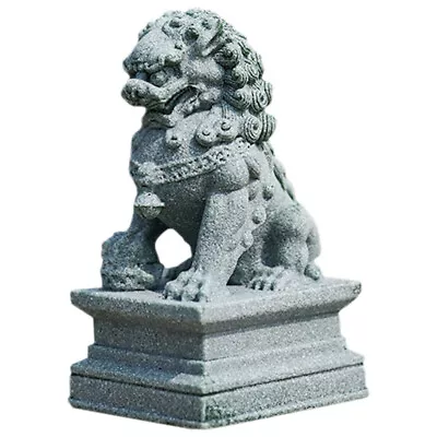 Buy  Chinese Stone Lion Adornment Desktop Statue Ornament Animal • 9.48£