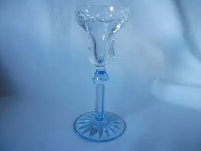 Buy Blue Stemmed Glass Candleholder – Ref 2818 • 6£