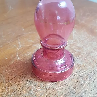 Buy Victorian Cranberry Glass Cupping Vessel Boil Popping  ? • 29.99£