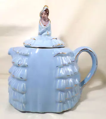 Buy VINTAGE China JAMES SADLER Teapot DAINTEE LADYEE Painted Face CRINOLINE LADY • 34£