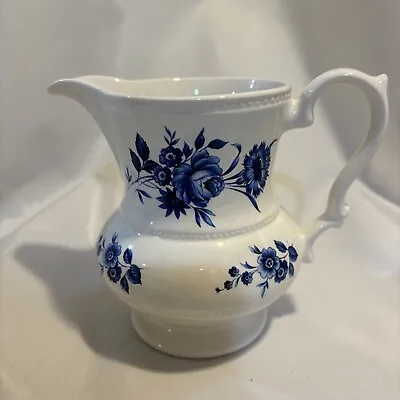 Buy VTG Lord Nelson Pottery England 6  Blue Floral Pitcher • 17.21£