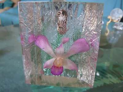 Buy Glass Orchid Paperweight • 2£