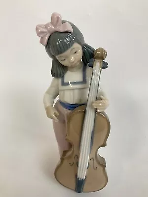 Buy Lladro NAO Daisa Girl Playing Cello Porcelain Figurine #1879 • 19.99£