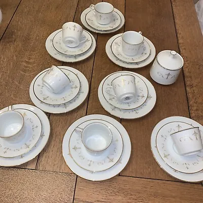 Buy Noritake Courtney Coffee Cups,saucers,plates And Sugar Bowl X 25 Pieces • 25£