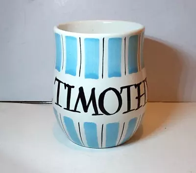Buy Vintage Holkham Pottery Norfolk Childs Name Mug *Timothy*  Unique? • 14.99£