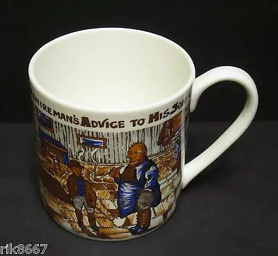 Buy Extra Large Fine Bone China One 1 Pint Pot Mug YORKSHIREMANS ADVICE Rik's • 9.99£