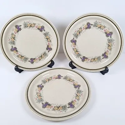 Buy Royal Doulton Lambethware Harvest Garland Diner Plates 26cm England Set Of 3 • 21.70£