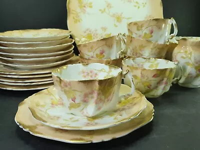Buy Beautiful Antique Blush Hammersley Bone China Part Tea Set Cups Saucers • 141£