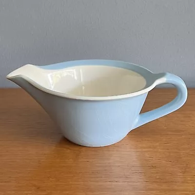 Buy Vintage Figgjo Flint Pottery Norway Pale Blue Ceramic Sauce Jug • 8£