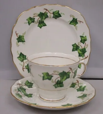 Buy UNUSED Colclough Bone China Ivy Leaf Pattern Tea Cup Saucer & 6.5  Plate Trio • 7.99£