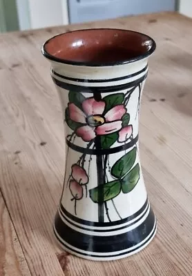 Buy Antique Art Nouveau Watcombe Torquay Pottery Vase Floral Trellis Design • 27£