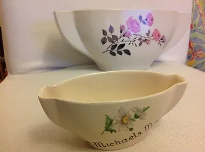 Buy Two Table Flower Pots One Large One Small NEW DEVON POTTERY NEWTON ABBOT ENGLAND • 7.99£
