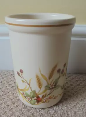 Buy Vintage Marks And Spencer Harvest Utensil Jar Ceramic Spoon Storage Pot M&S 1980 • 6.99£