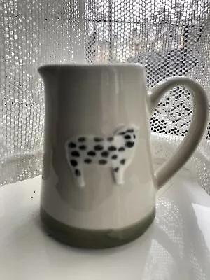 Buy Pottery Jug Cream With Spotty Sheep Hand-thrown 80mm X63mm Gisela Graham • 5.99£