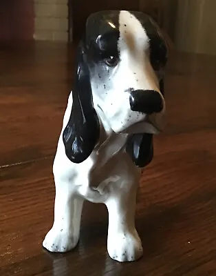 Buy Vintage Springer Spaniel G&S Ltd Burslem Pottery Black White Dog Figurine • 25£