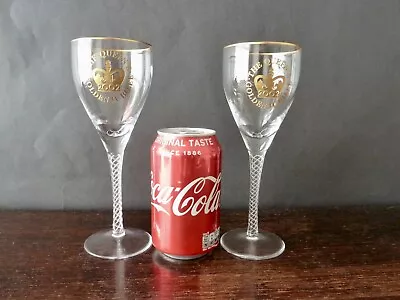 Buy Pair Queen Elizabeth II Golden Jubilee Commemorative Wine Glasses Stuart Crystal • 29£
