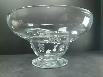Buy Lovely Large Vintage Webb Crystal Bulls Eye Glass Bowl 10  • 15£